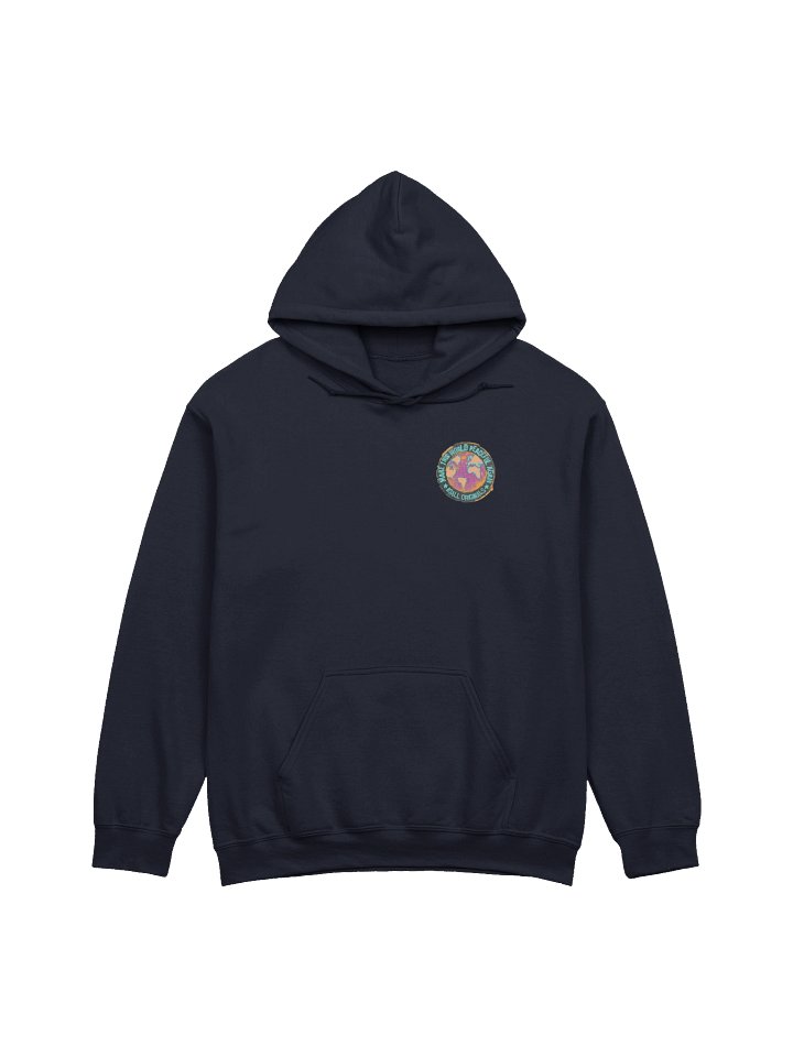 Pocket World Peace EQALL® Originals_Unisex Gildan Hoodie_Purple / Orange / Turquoise product image (2)