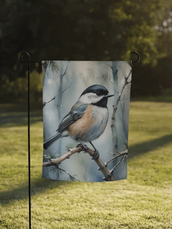 Black-Capped Chickadee Garden Flag product image (1)