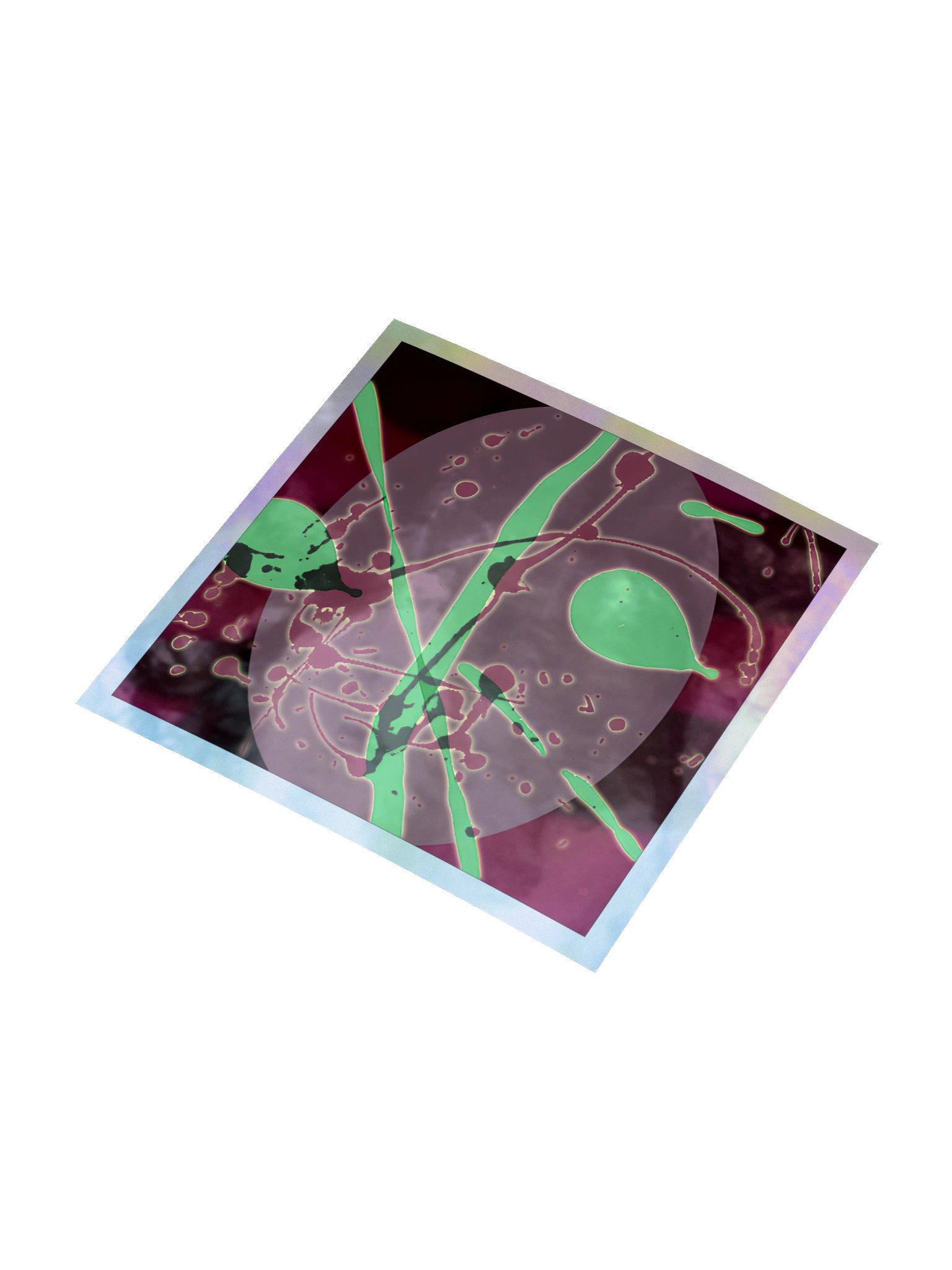 Oval Nocturne — Holographic Kiss‑Cut Sticker Sheet product image (3)