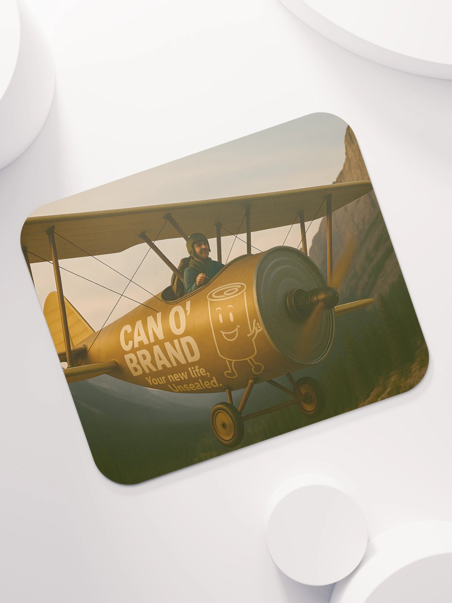 CAN O’ BRAND – Biplane Edition Mousepad product image (7)