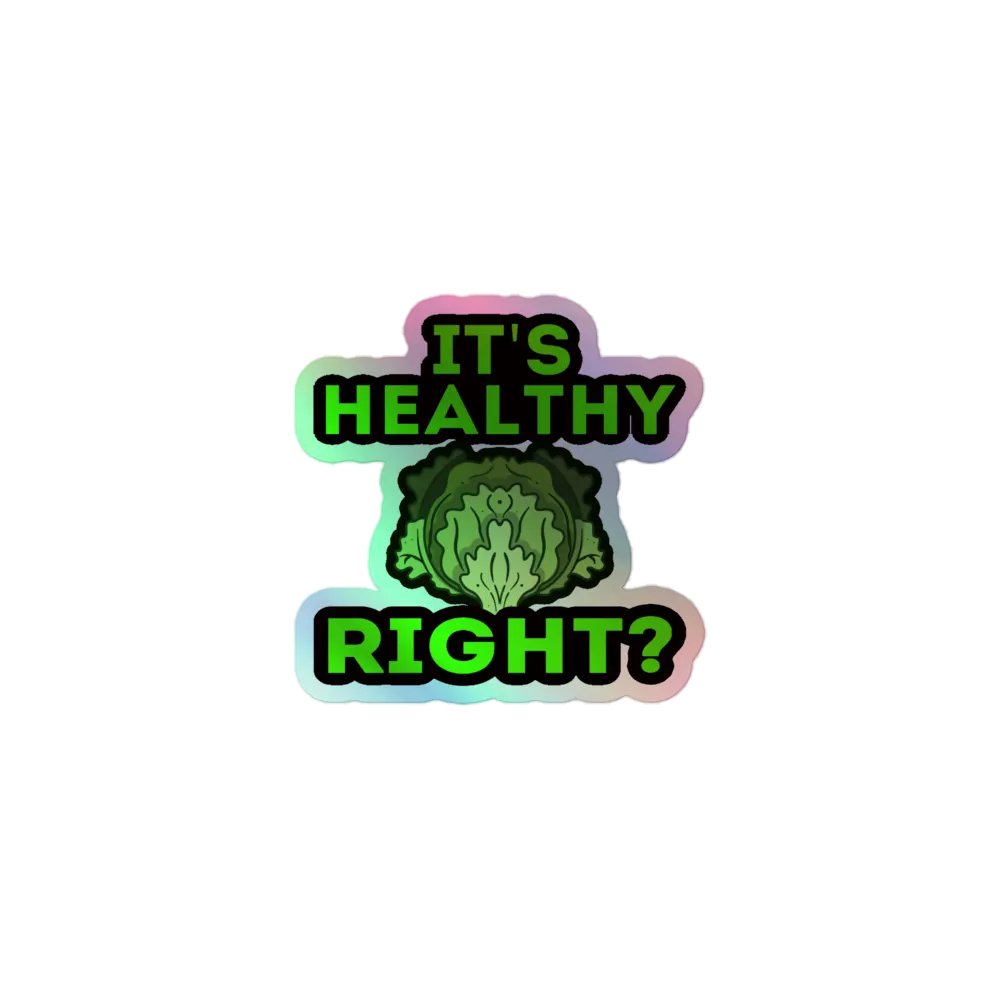 Healthy Holographic Sticker product image (1)