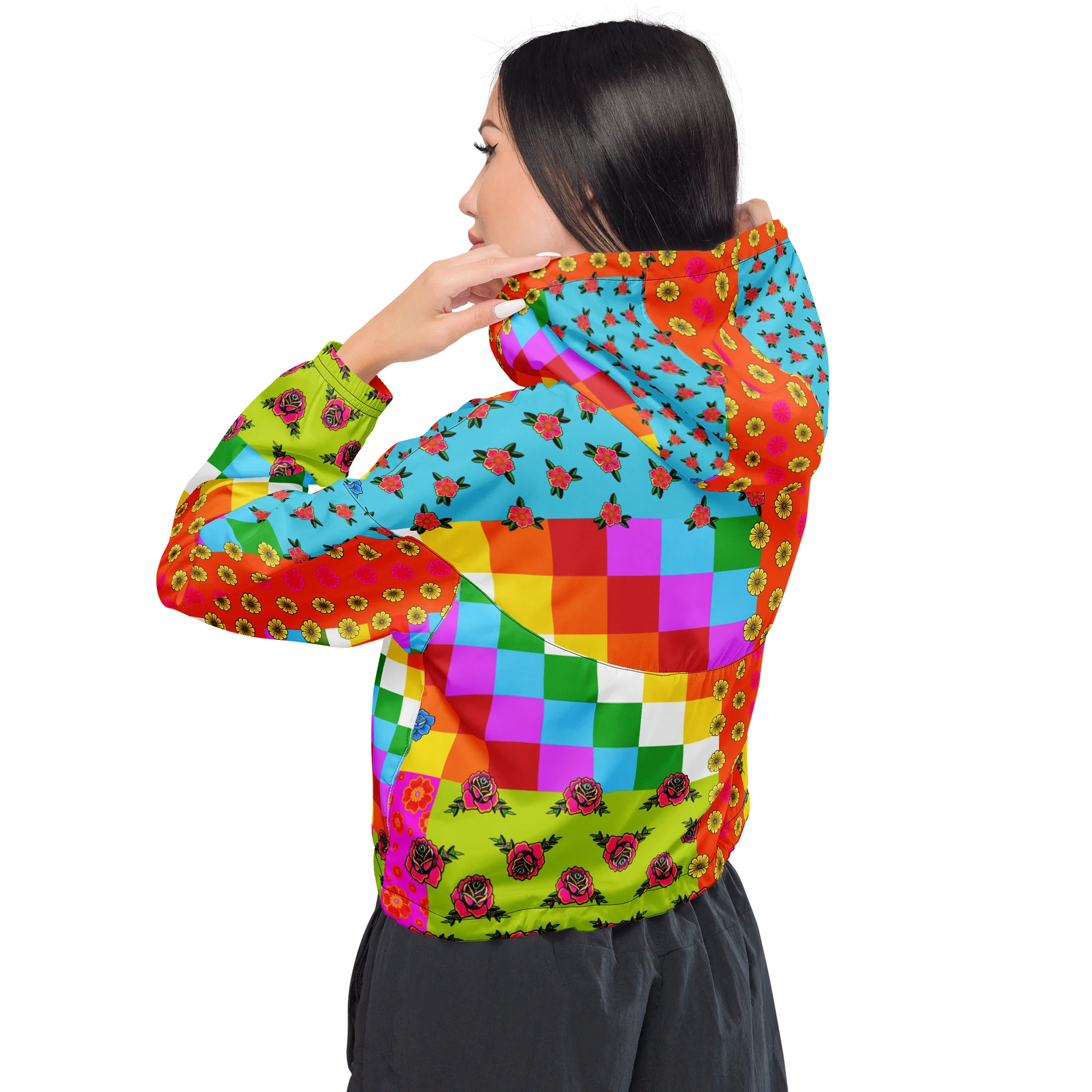 Wipala Flor Cropped Windbreaker product image (3)