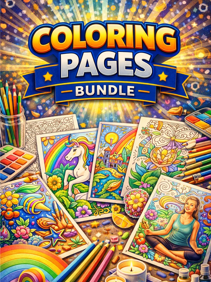 Ultimate Coloring Pages Bundle product image (1)