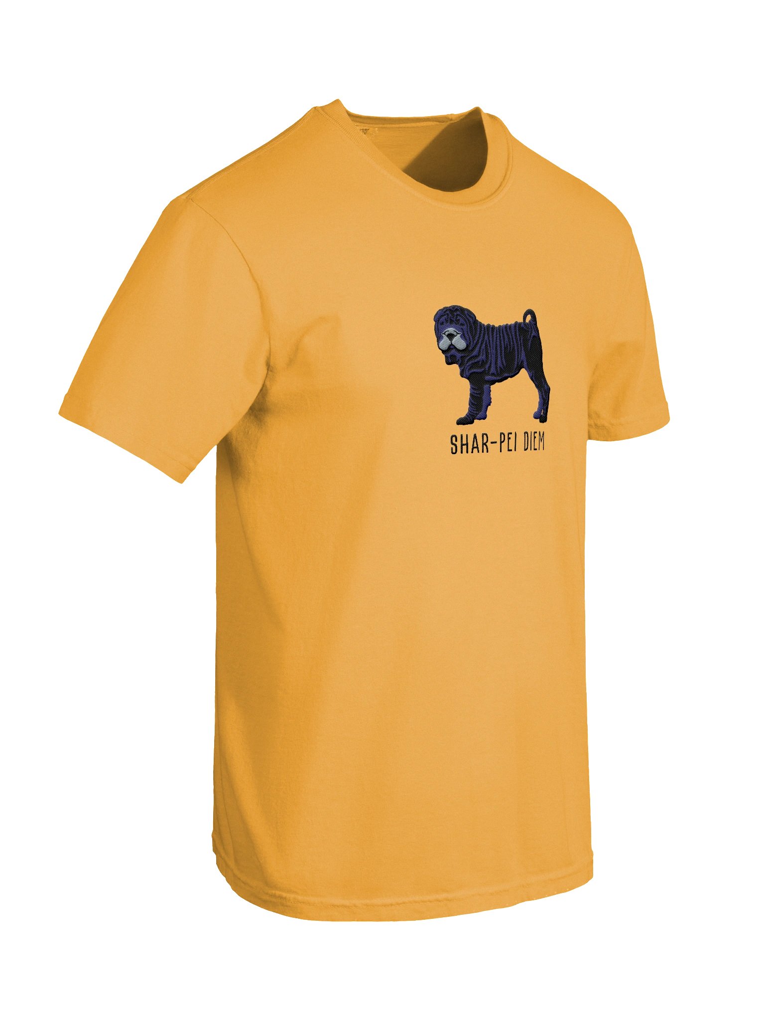 Shar-Pei Diem T-Shirt(Embroidered) of a Chinese Shar-Pei(Black) product image (11)