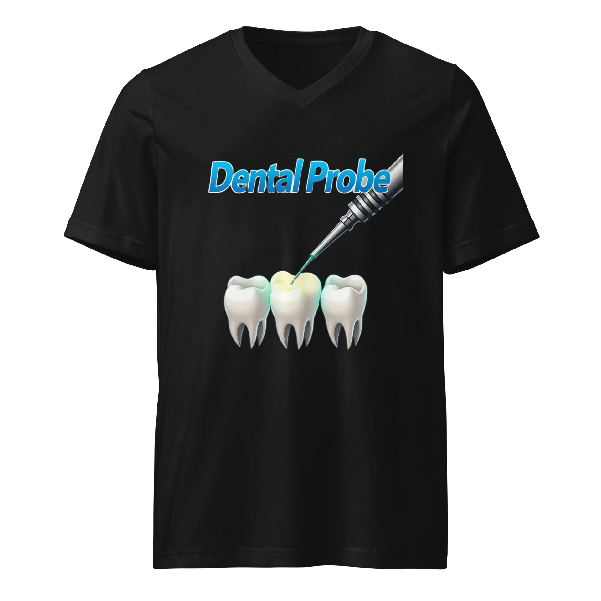 Dental Probe Illustrated V-Neck Tee product image (1)