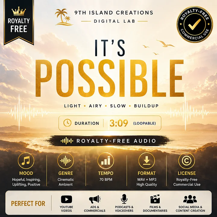 It’s Possible – Royalty-Free Ambient Cinematic Audio (Commercial Use) product image (1)