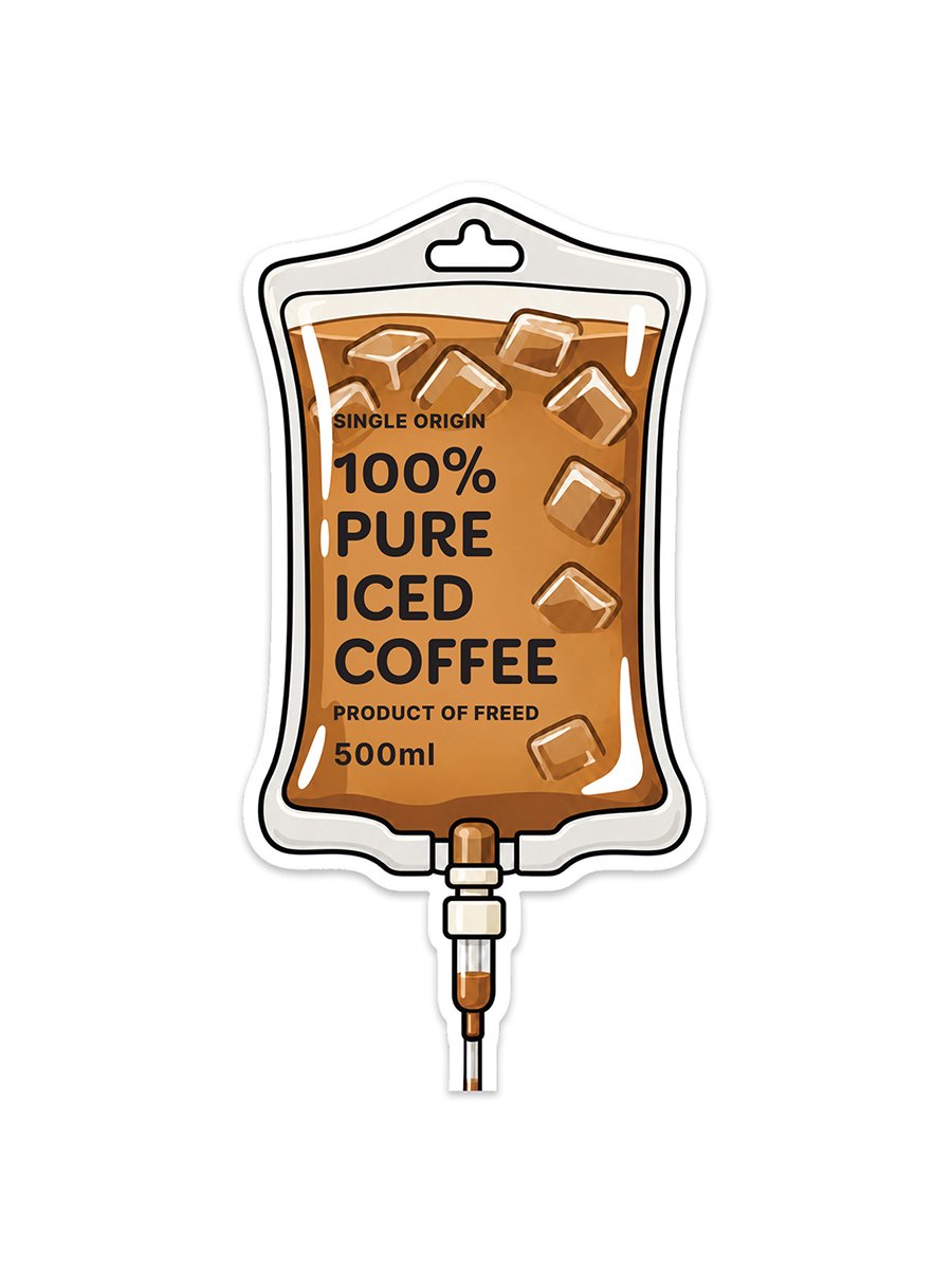 Freed - Die-Cut Sticker [Coffee IV] product image (1)