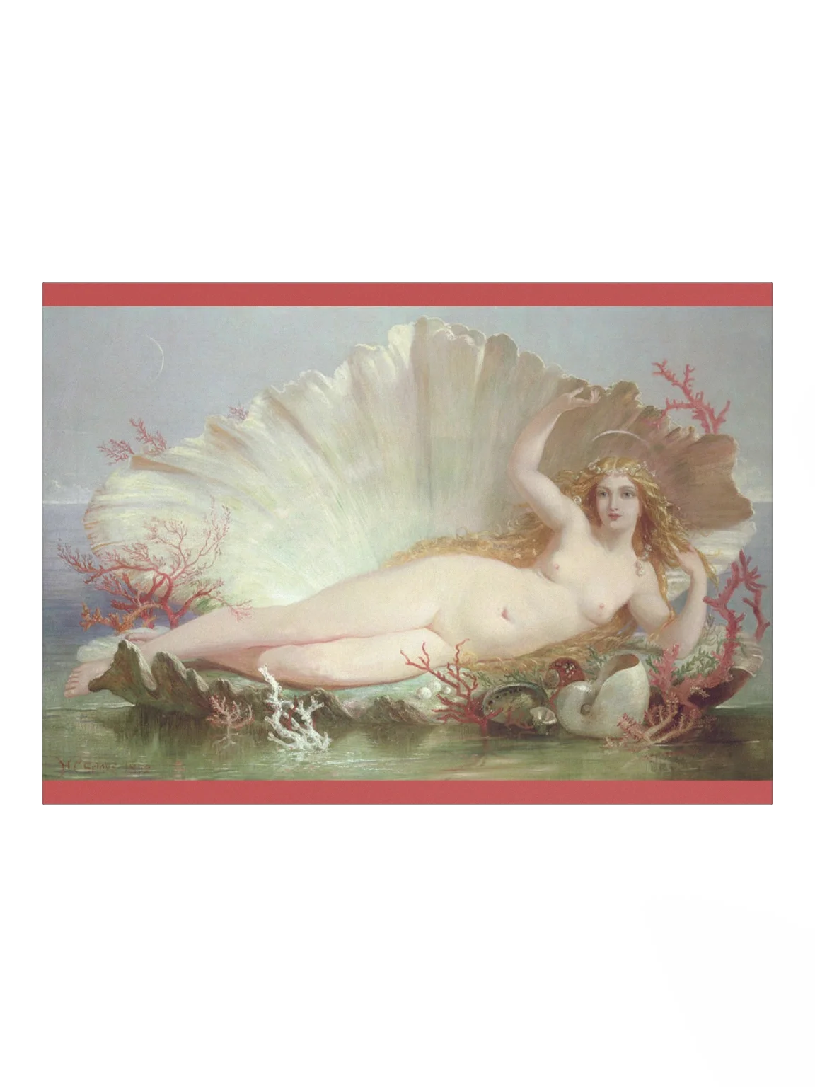 "Birth of Venus" by Henry Courtney Selous Print product image (1)