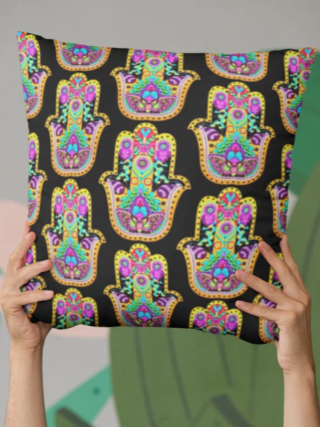 Radiant Hamsa Bloom - Pillow product image (2)