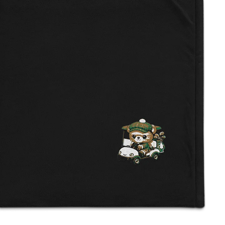 Teddy Bear Cart Jockey Sherpa Blanket product image (1)
