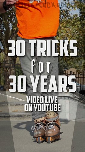 I turned 30 so you know what that means... I must do 30 tricks. Check out the full video on my YouTube channel!

#inlineskati...