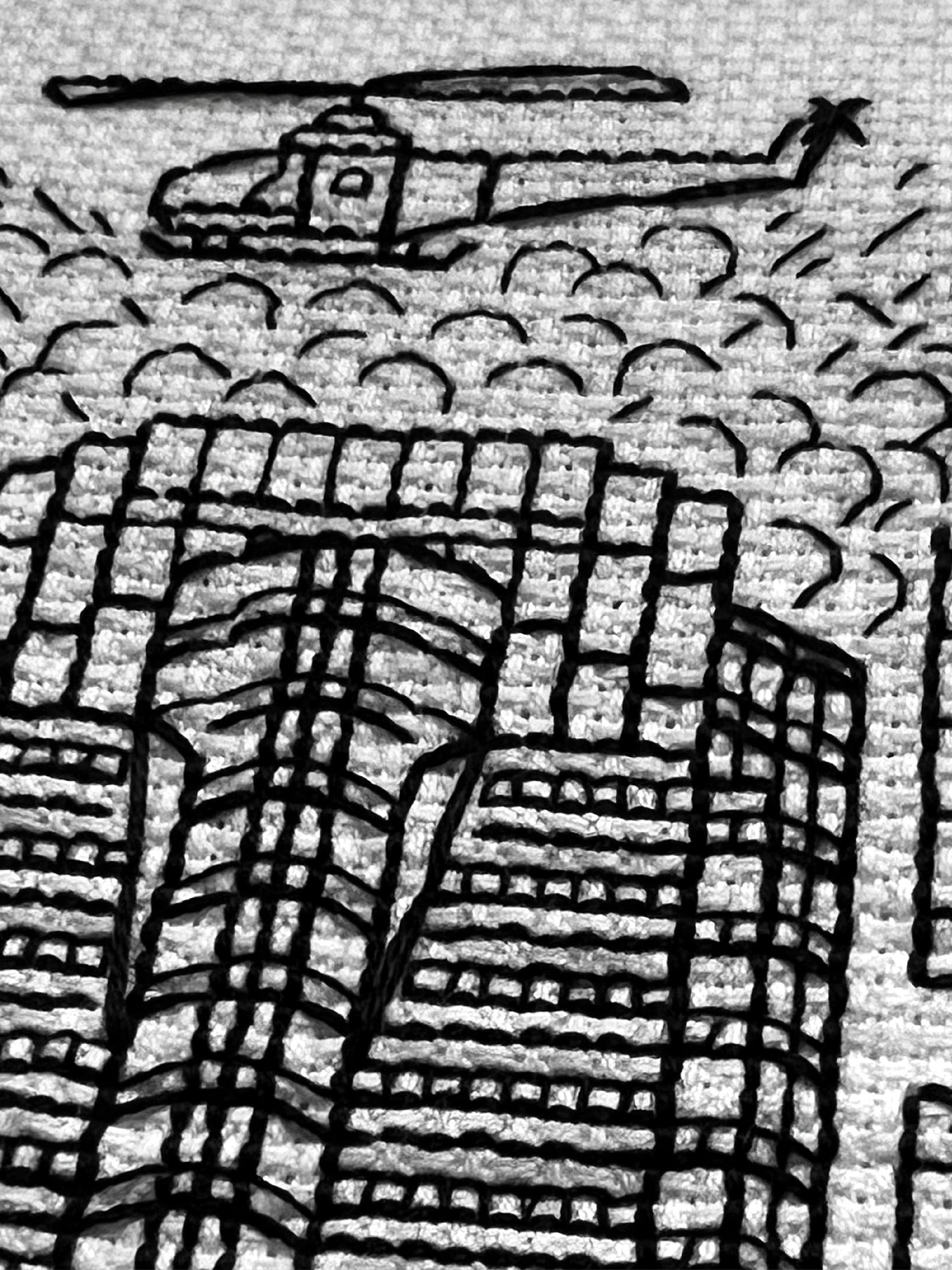 Yippee Ki-Yay • Blackwork Cross Stitch Pattern • PDF Digital Download product image (7)