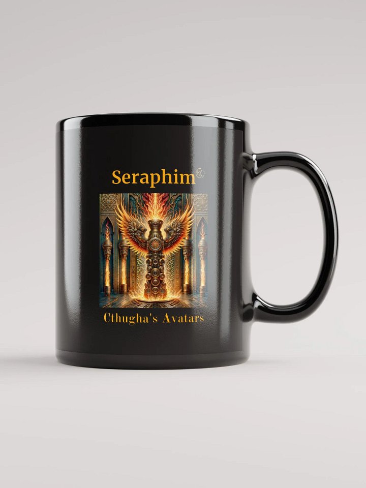 Supernal Seraphim | Black Glossy Mug product image (1)