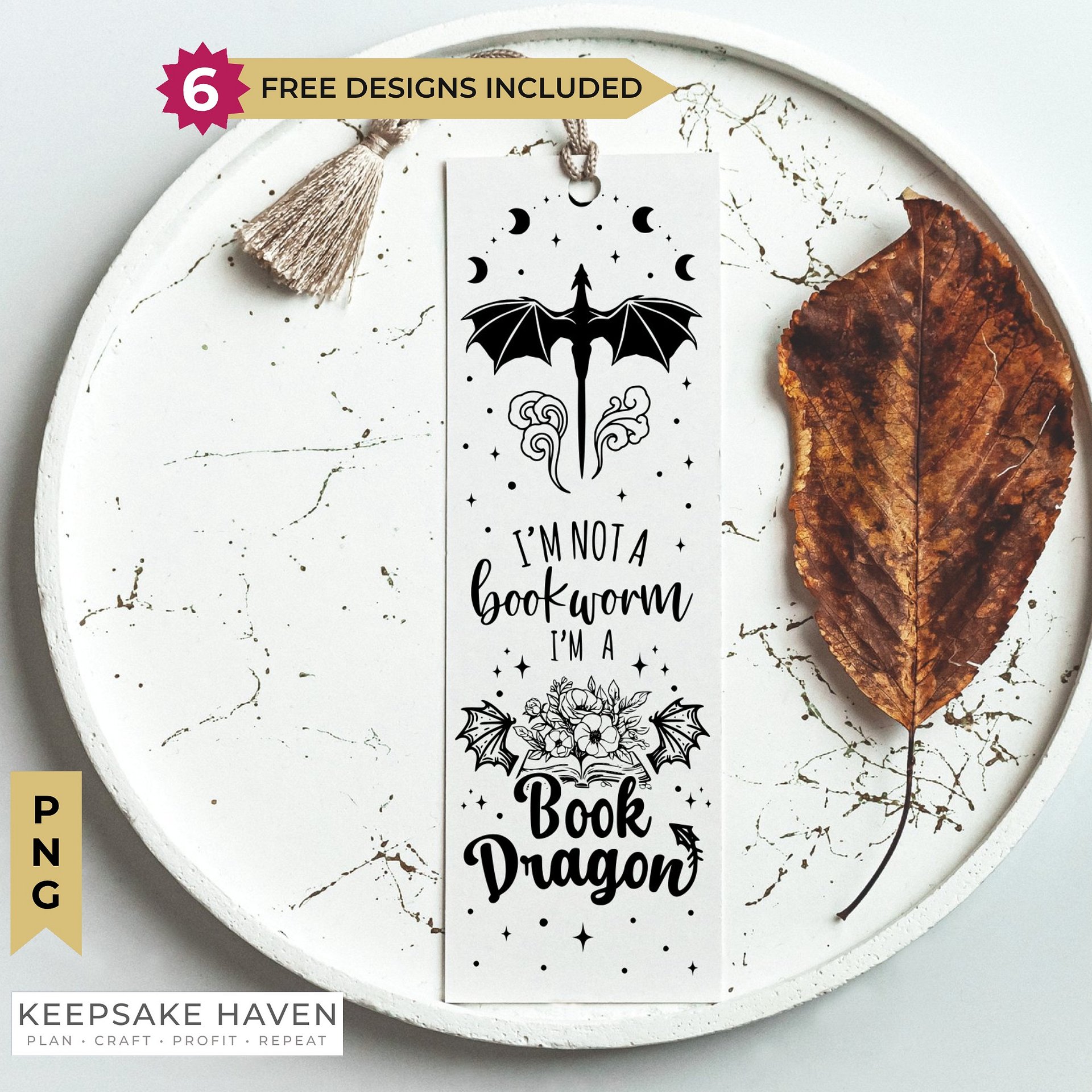 Not A Bookworm Book Dragon Bookmark SVG, Romantasy Smut Bookish Fantasy Romance Lover, Gift for Sister, Best Friend, Digital Download product image (1)