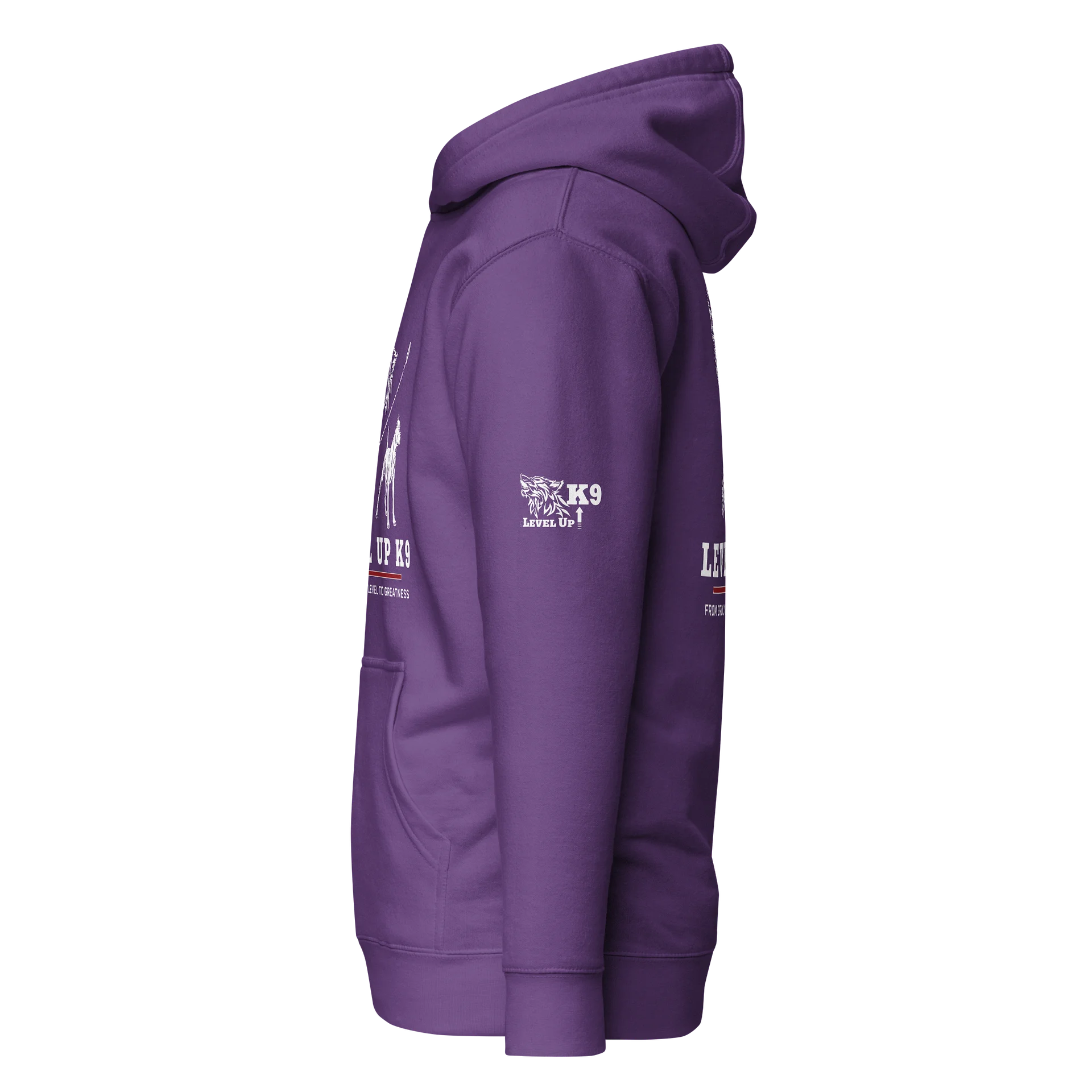 Level-UP K9 Standard Hoodie ( Purple ) product image (4)