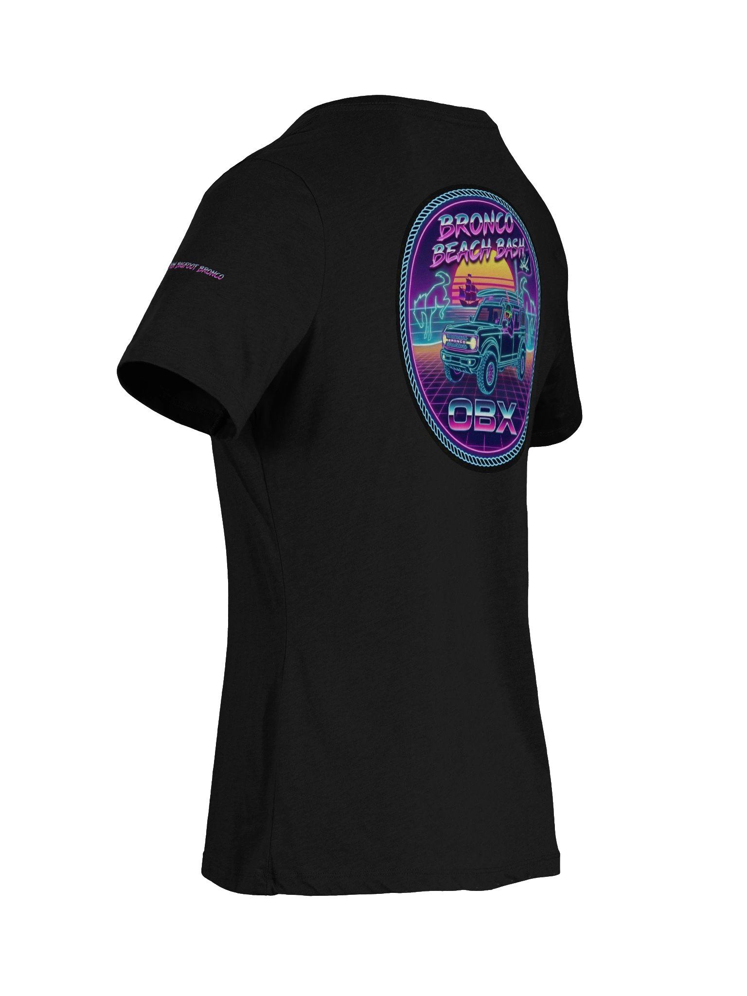 2026 Bronco Beach Bash OBX / Destination Bigfoot Bronco Collab V-Neck Bella+Canvas Supersoft T-Shirt (Multiple Colors Available) product image (11)