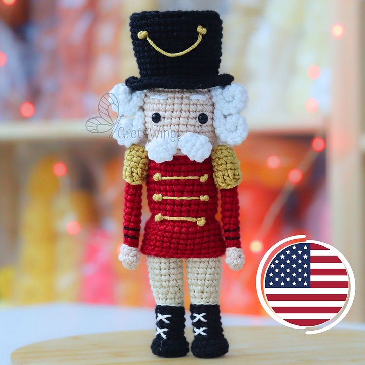 Nutcracker Crochet Pattern, Amigurumi Nutcracker Pattern, Crochet Christmas Pattern, Amigurumi Christmas Pattern PDF (Digital Download) product image (1)
