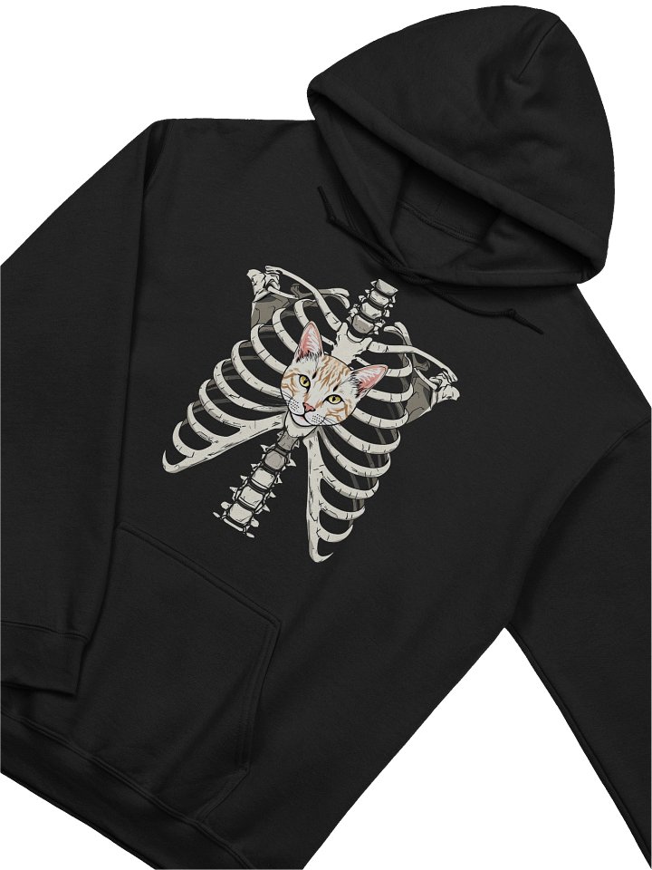 Bones & Whiskers – Skeleton Cat Hoodie product image (2)
