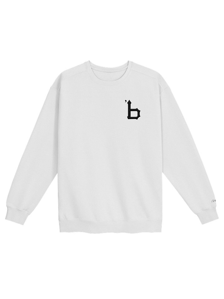Embroidered 'b' Logo in Black Unisex Sweatshirt product image (1)