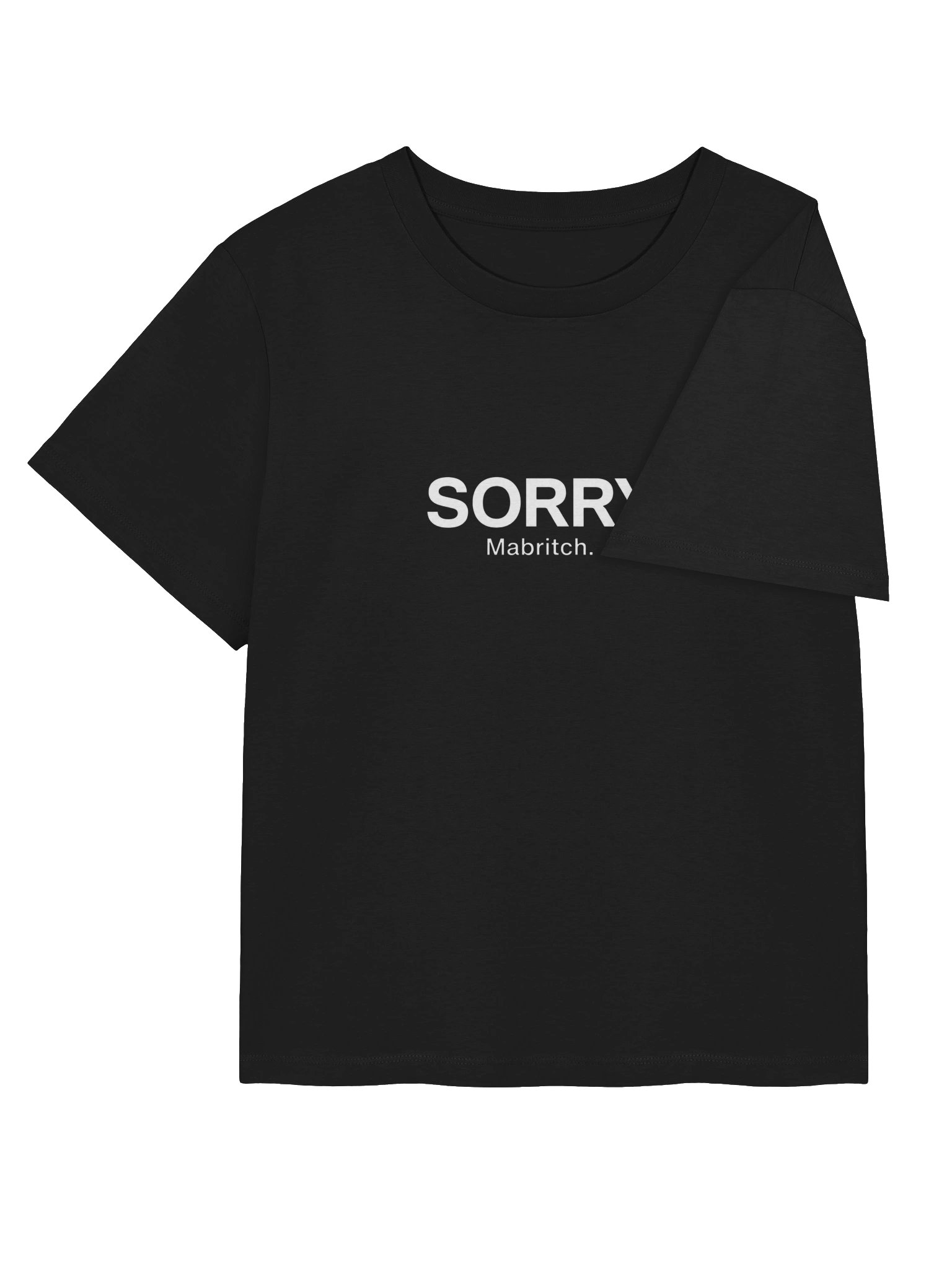 Sorry. Mabritch. T-shirt— Women’s Organic Cotton Ribbed Neck T-Shirt | Moroccan Darija product image (4)