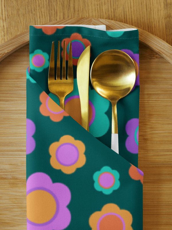 Set of Party Time! Flower Cloth Napkins product image (1)