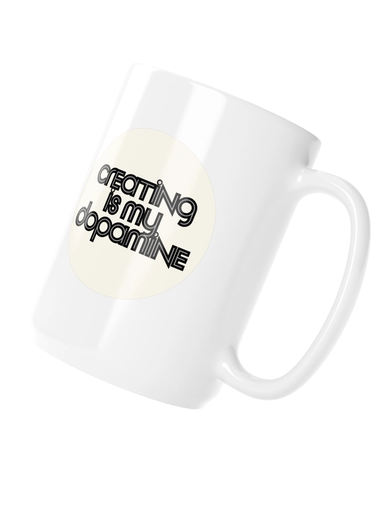 'creating is my dopamine' mug | 15oz product image (4)