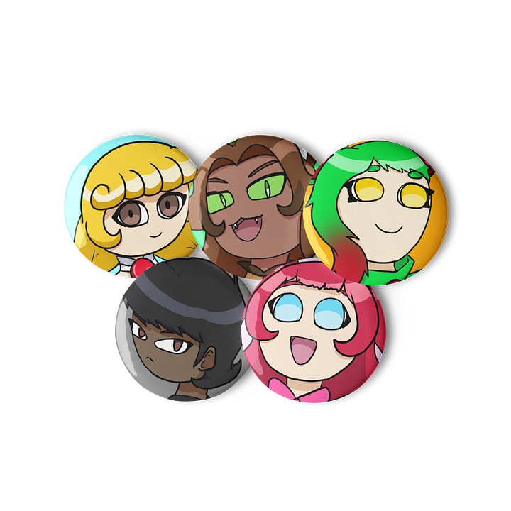 GrimMagic Protagonists (Book 1) Badges product image (3)
