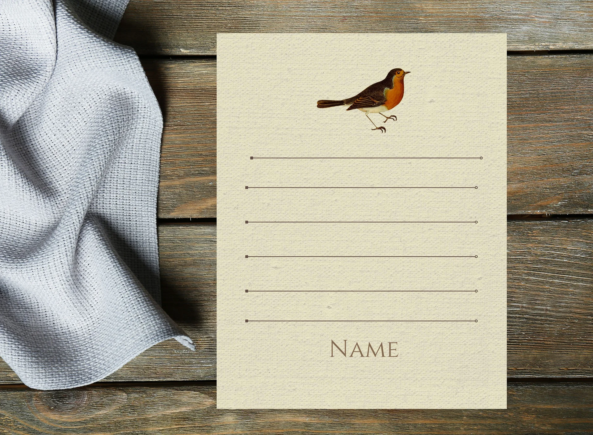 Canva Notepad Template: Robin product image (3)