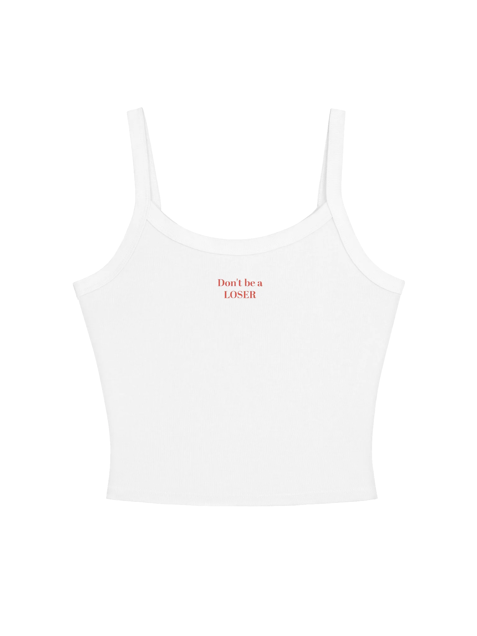 Don't be a LOSER Womens cropped tank product image (1)
