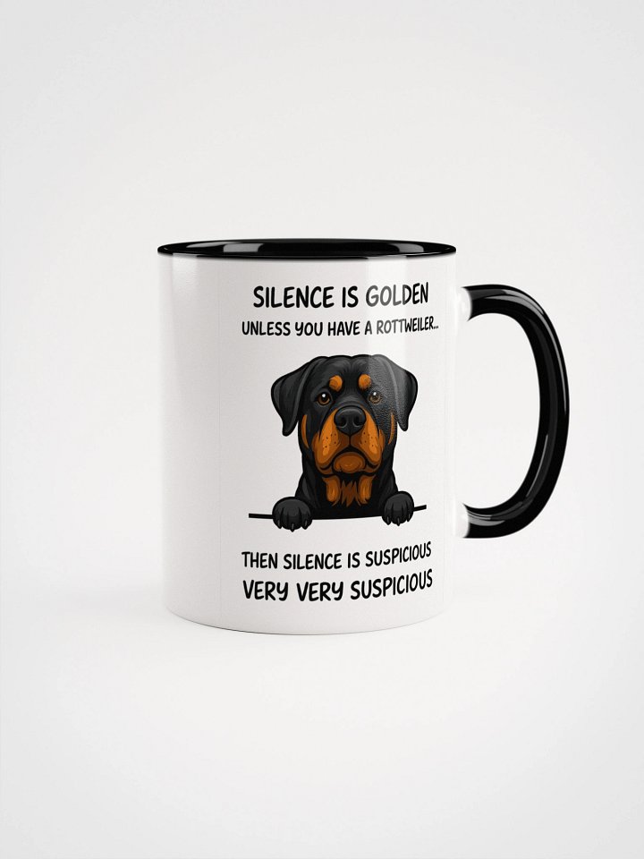Rottweiler Suspicious Silence Ceramic Mug product image (2)