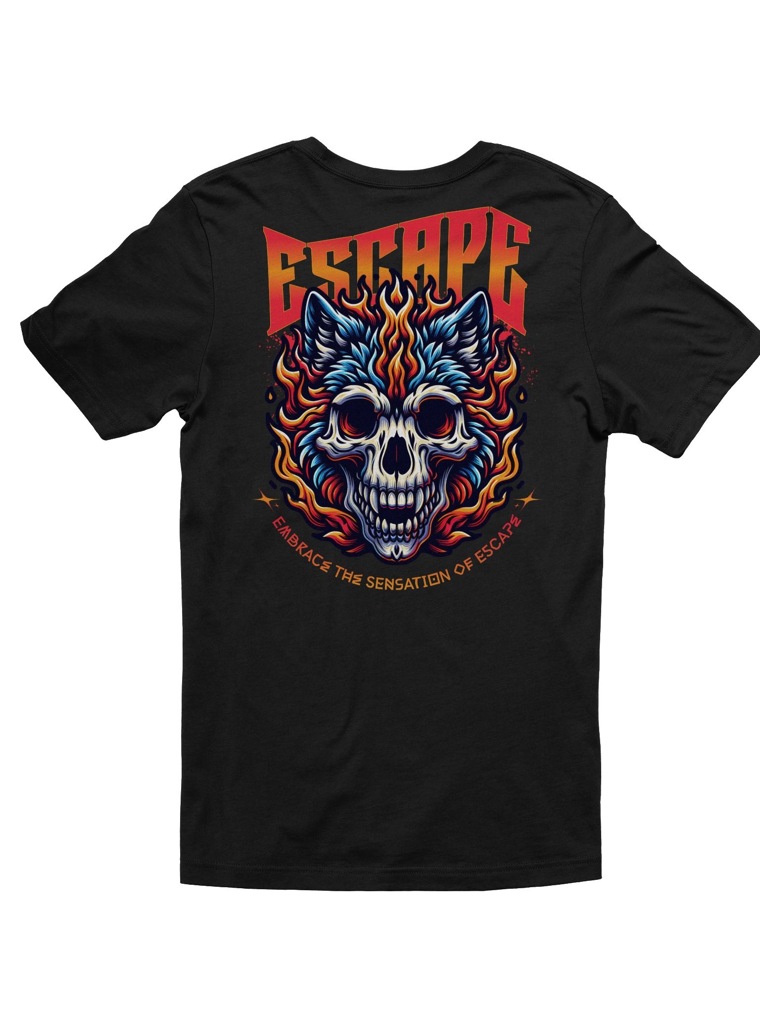 Unique Escape Wolf Skull T-Shirt for Casual Wear product image (2)