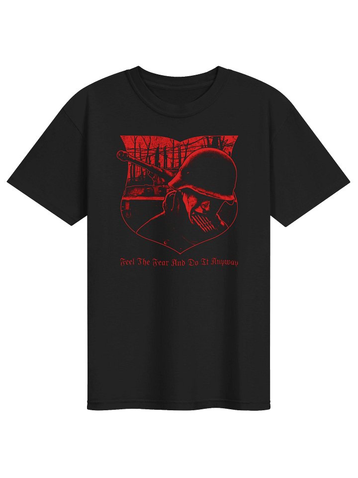 FEEL THE FEAR TSHIRT BACKPRINT RED product image (1)