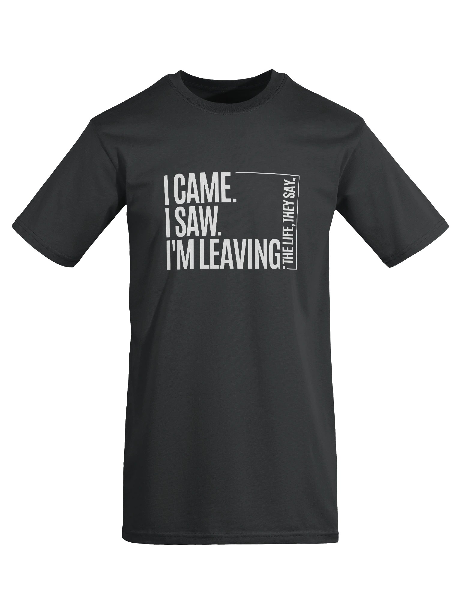 Life Manifesto I Came I Saw I'm Leaving Design T-Shirt | Cotton Heritage Heavyweight Premium Tee product image (8)