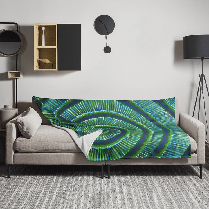 Green SWIRLS Blanket product image (1)