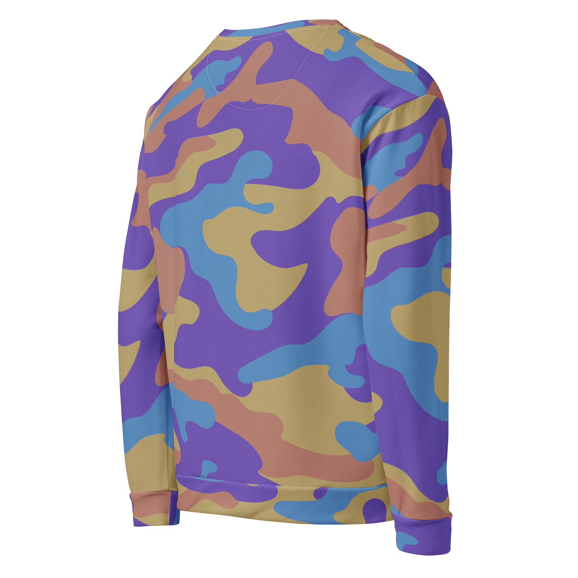 Pastel Camo Sweatshirt – Soft-Tone Streetwear Crewneck product image (5)