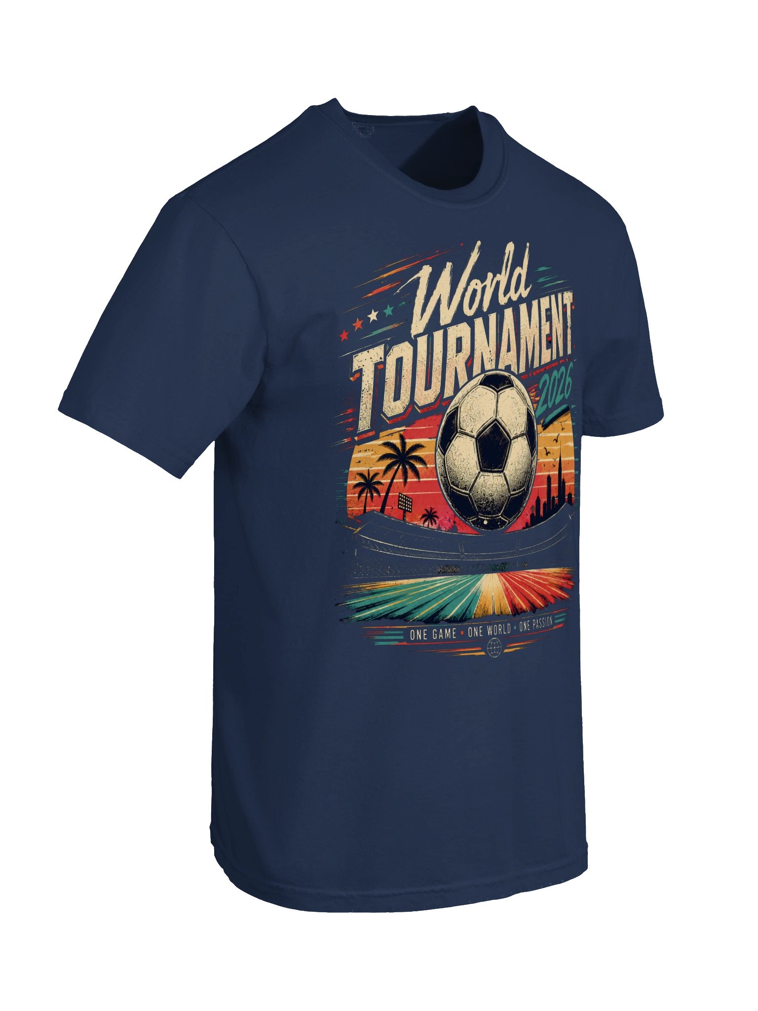 World Tournament 2026 Soccer T-Shirt – Vintage Style Graphic Tee product image (2)