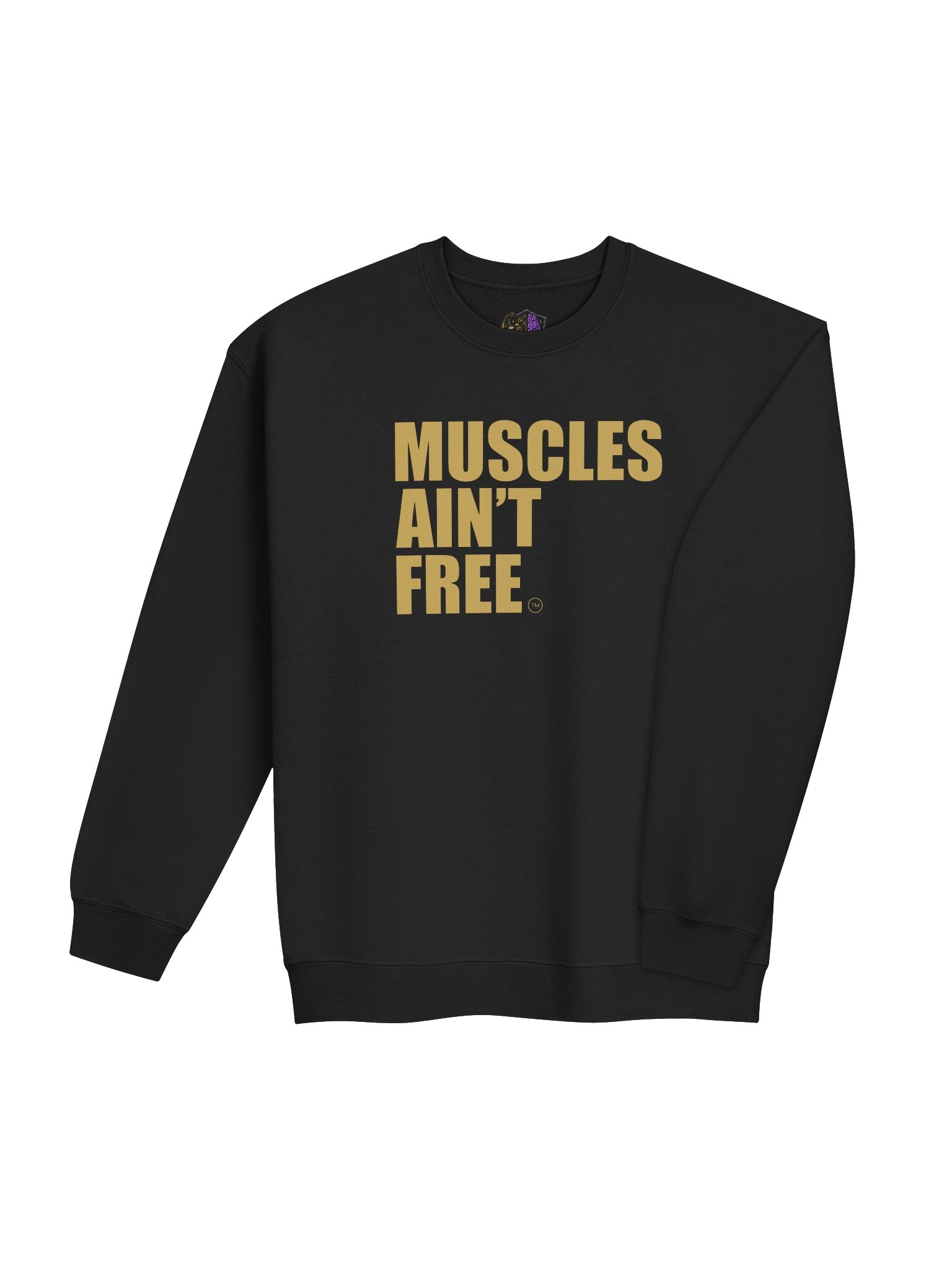 "Muscles Ain't Free" Solid Gold Heavy Blend Sweatshirt product image (43)