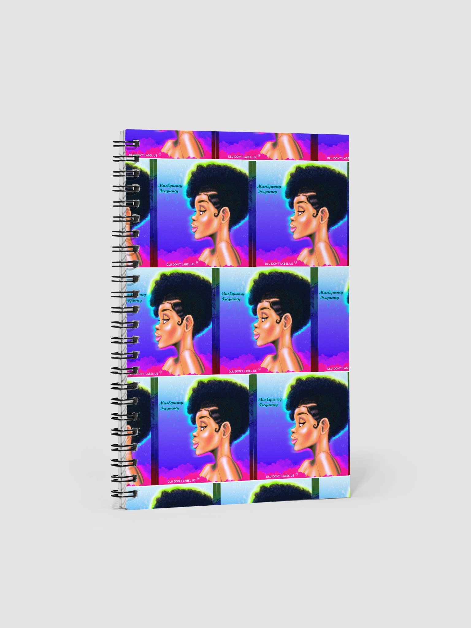 Afro Profile Spiral Notebook product image (1)