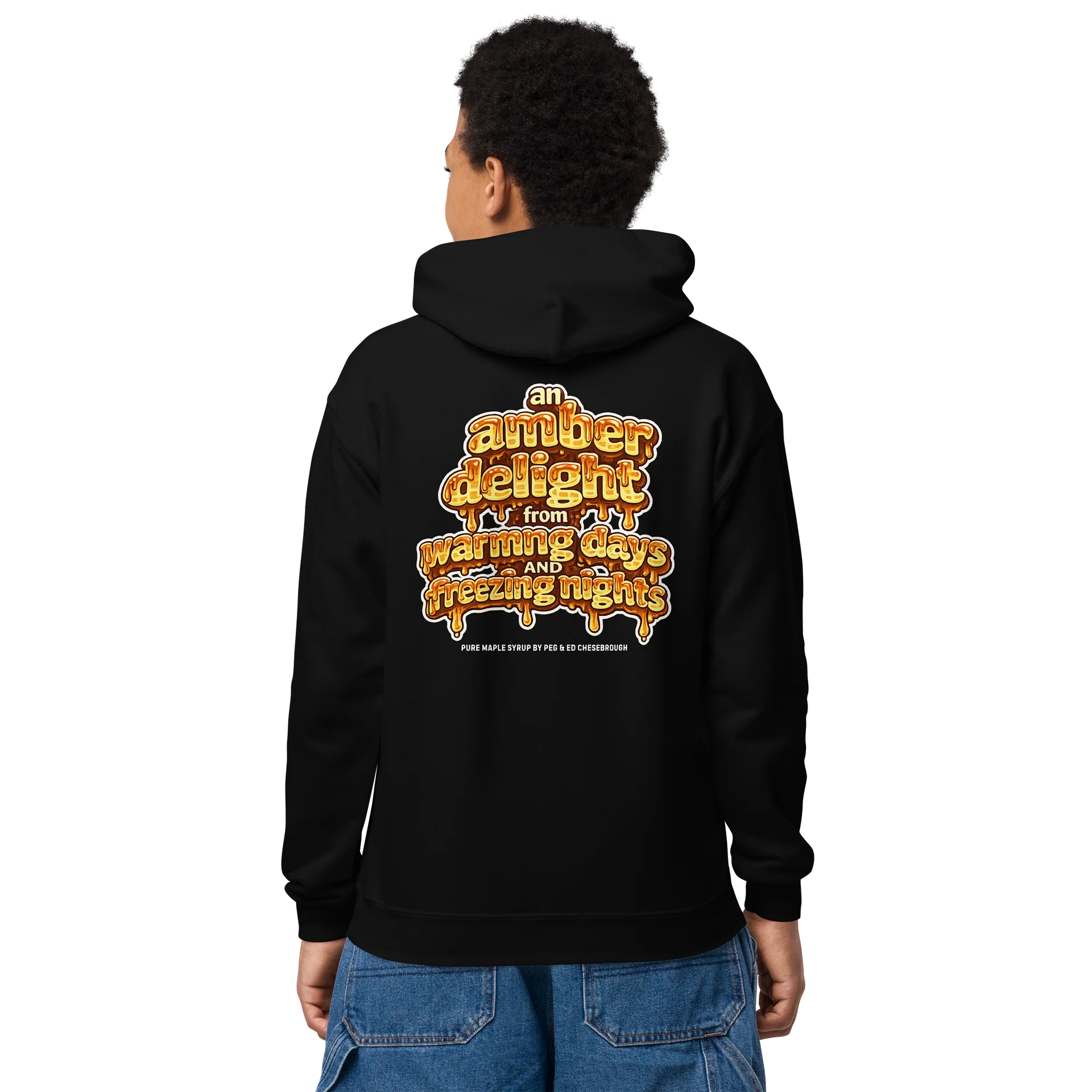 Kids Respect the Drip Maple Sryup Hoodie product image (19)