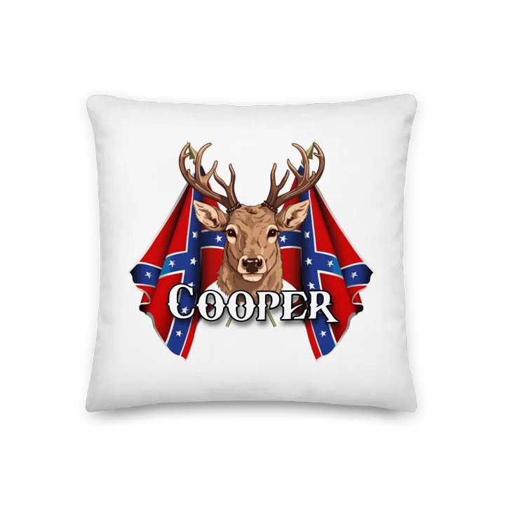 "Cooper" Last Name Rebel Redneck Deer - Pillow product image (1)