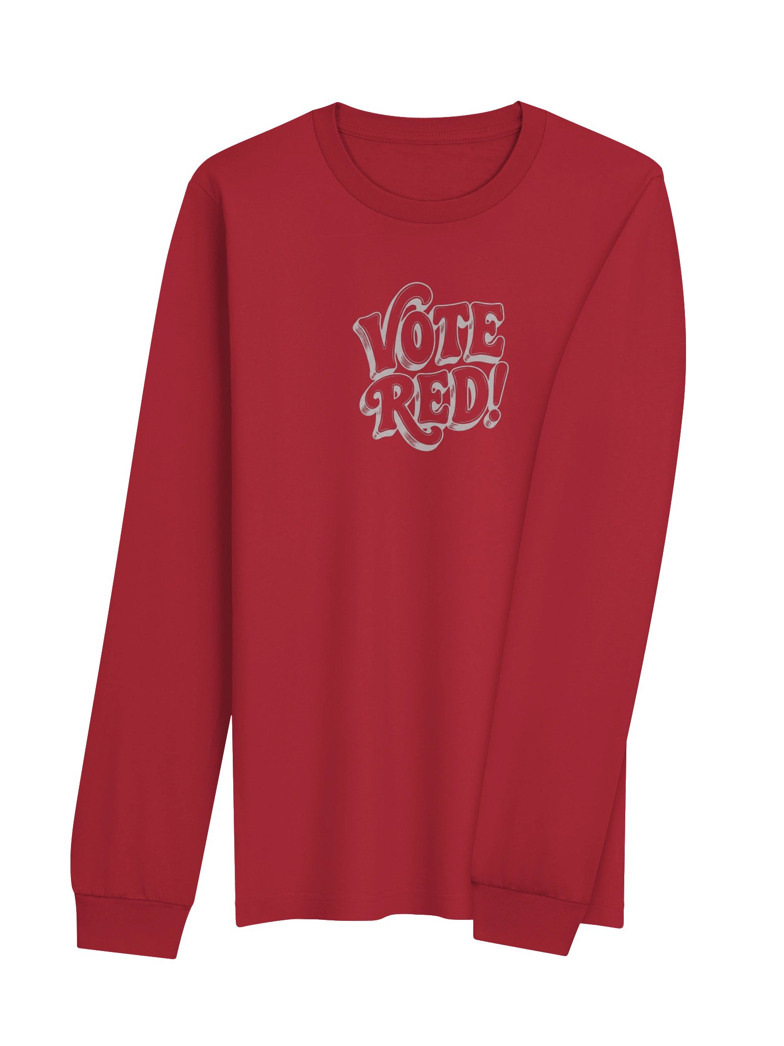 Brazen Candor – Get Your Butt in the Booth! Long Sleeve Tee - Red product image (4)