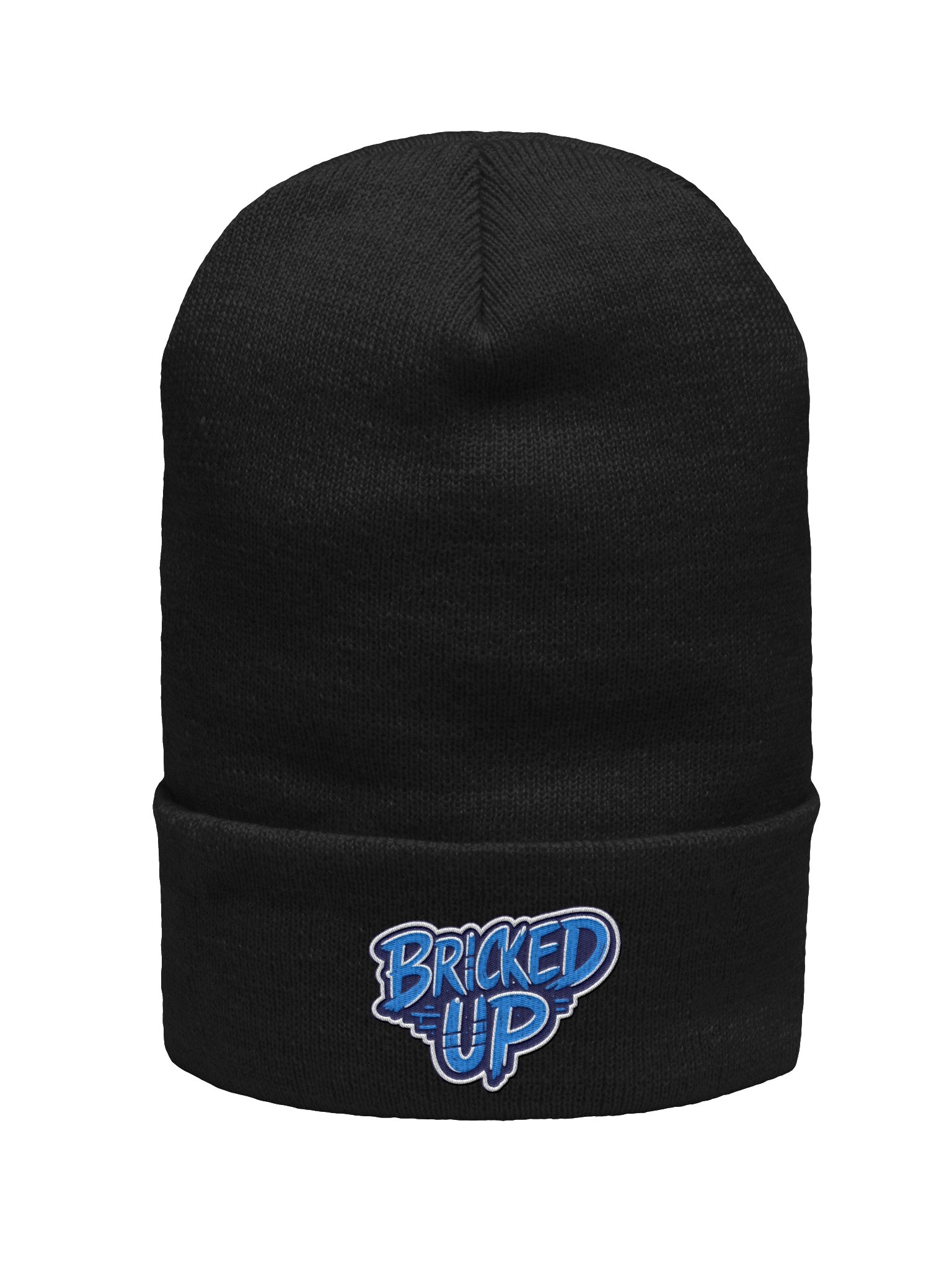 Yupoong Cuffed "Bricked Up" Beanie Blue product image (1)