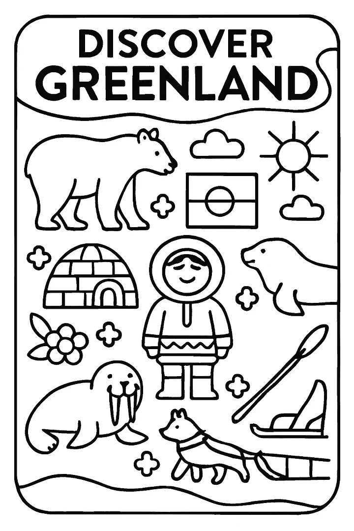 Free “Discover Greenland” Poster – European Wall Art Printable (A4 & US Letter PDF) product image (2)