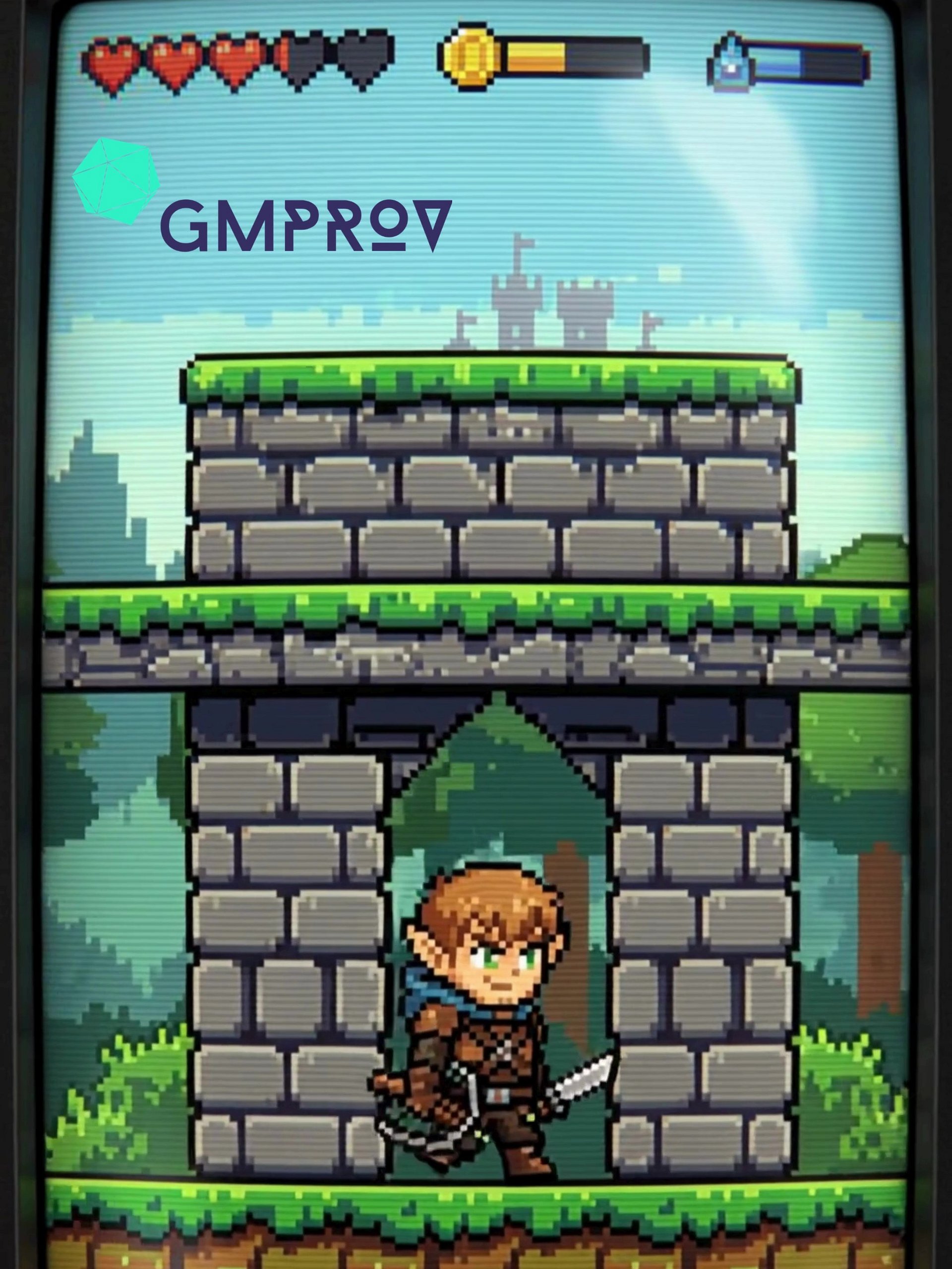 Halfling Rouge 8-Bit Cellphone Wallpaper product image (1)