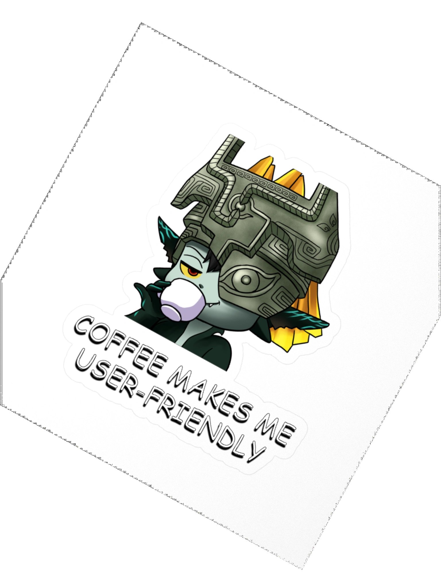 Coffee Makes Me User Friendly Sticker product image (5)