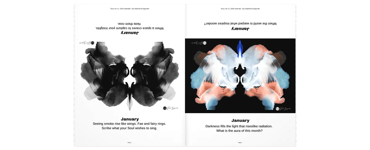 iScry vol. 4 MONTHLY MUSES | 48 inkblots | eBook/PDF product image (4)