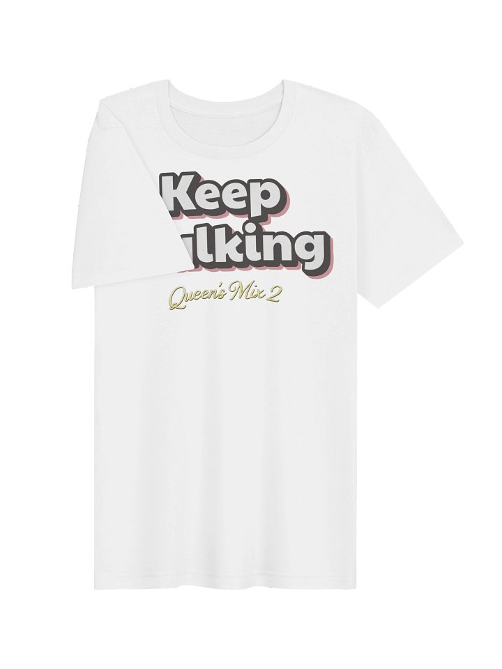 Keep Walking Soft Tee (Red text shadow) product image (1)