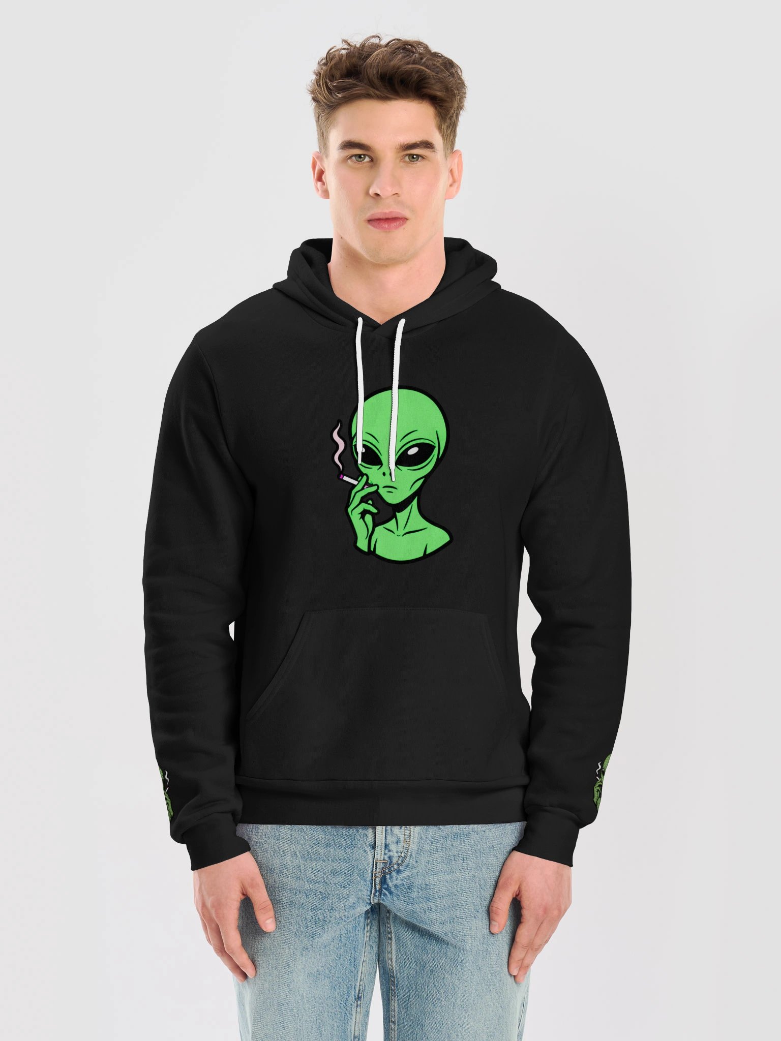 Alien Man Has Fucking Left The Planet Hoodie product image (5)