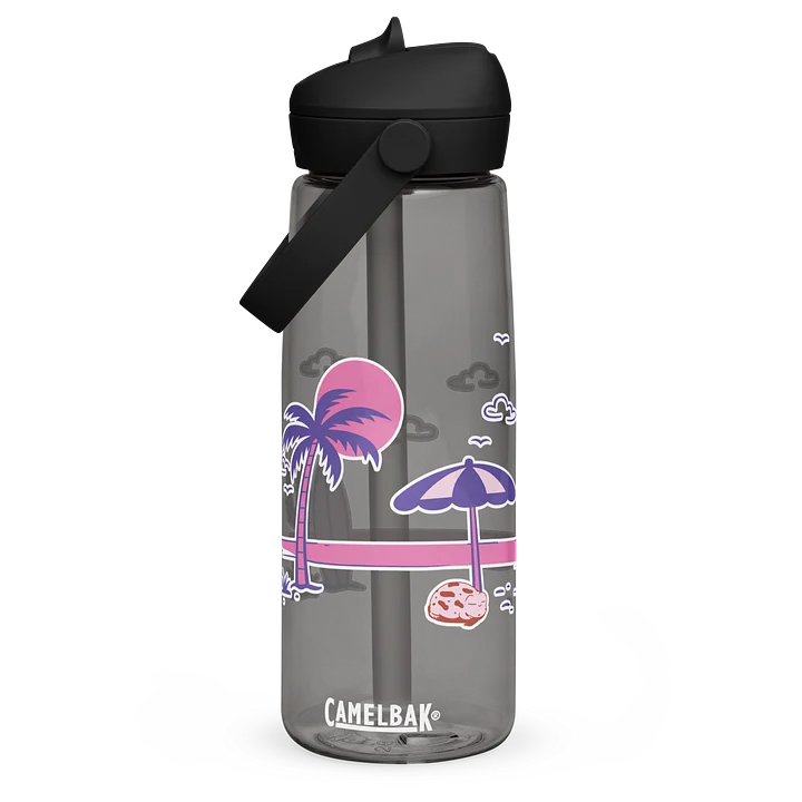 Retro Tropical Sunset Flip Straw Bottle product image (3)