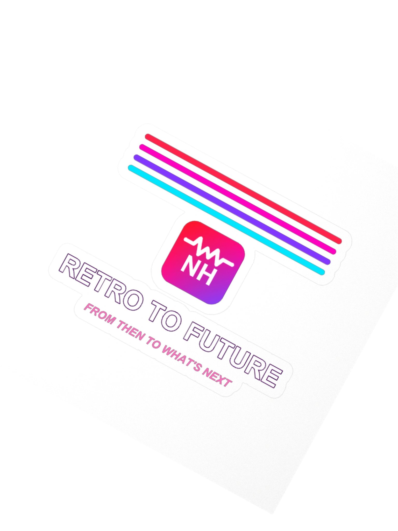Next Hits Retro to Future Kiss Cut Sticker product image (2)